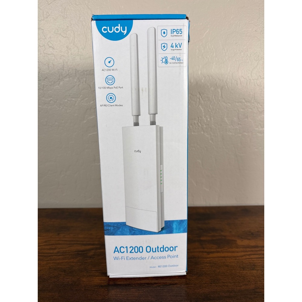 Cudy AC1200 Outdoor Wi-Fi Extender Access Point RE1200 IP65 Waterproof PoE